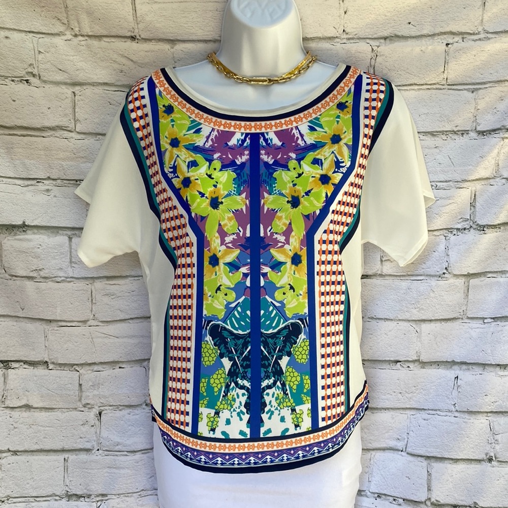 Jealous Tomato XS Crop Short Sleeve Blouse Opaque Polyester flowing Top
